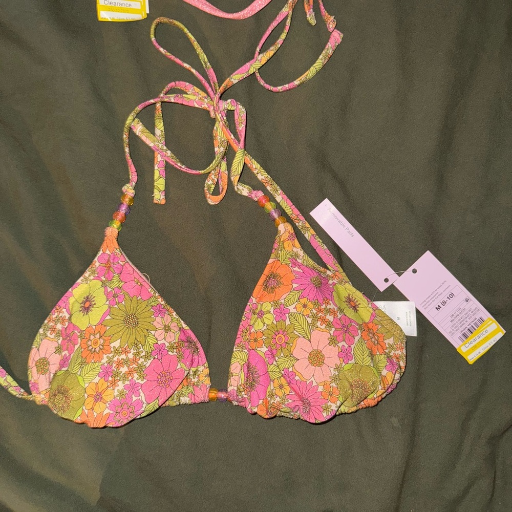 Target Multicolor Floral Bikini Top